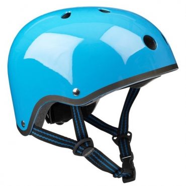 Шлем Micro голубой неон