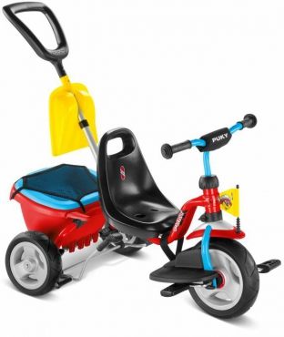 Детский Трехколесный велосипед Puky CAT 1SP 2459 - красный/голубой